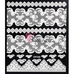 Stickere 3D pentru unghii Flower Carving Cod DP206 pentru Mireasa